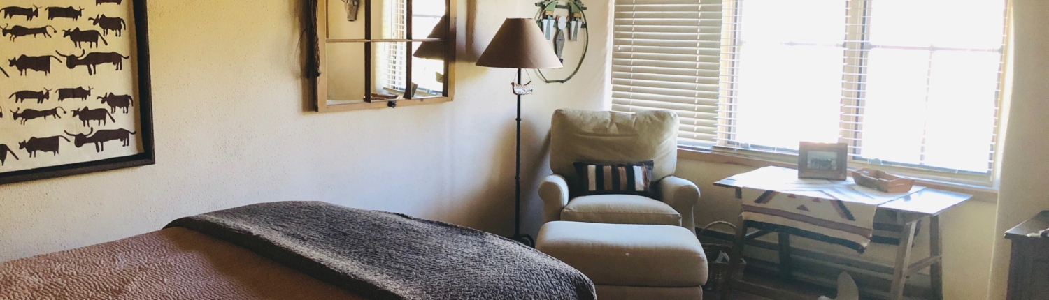 a bedroom at the ranch in durango, colorado